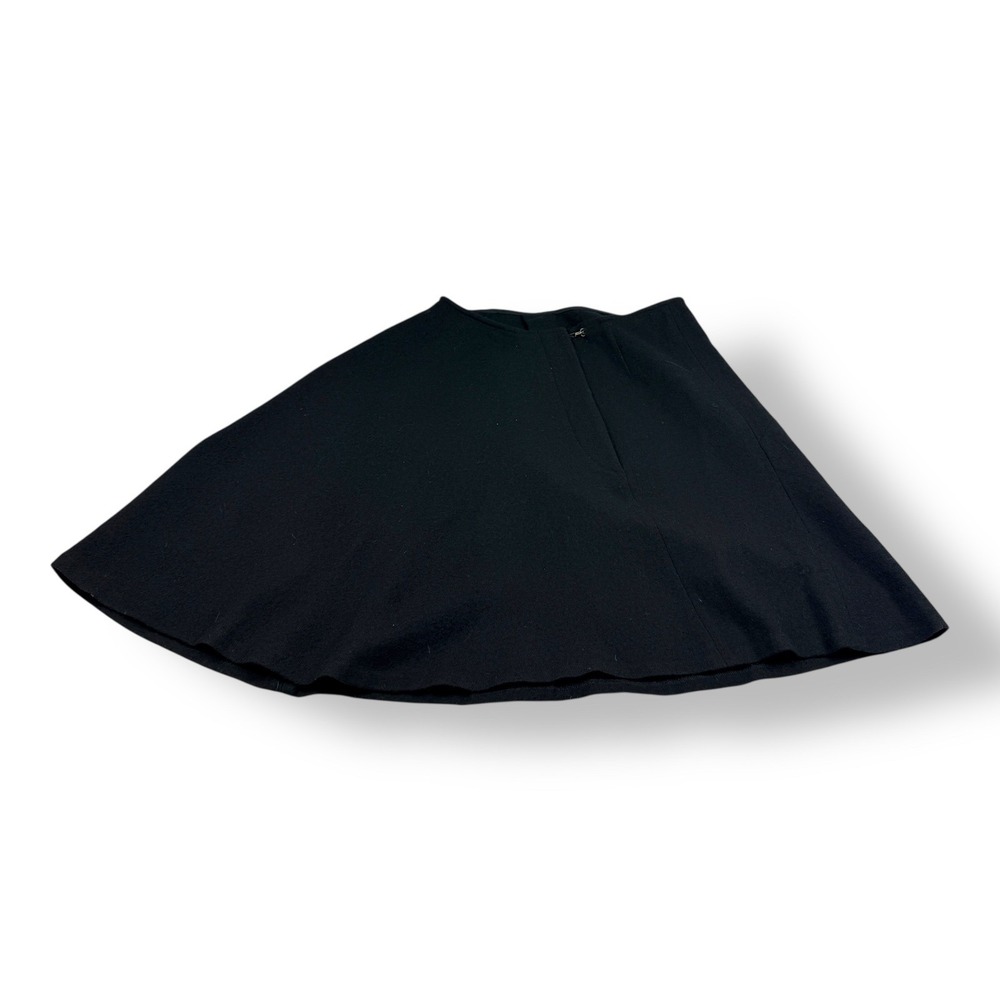 Dries Van Noten Black 100% Wool A-Line Skirt Made in Belgium Womens‎ Size 40